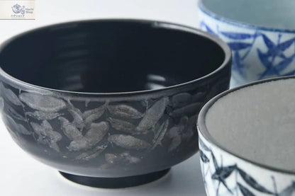 Japansk Mino Ware Donburiskål – Kikyo Crest (Akechi) Hachishop